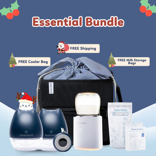 Supermama Essential Bundle | FREE Cooler Bag + Milk Storage Bags