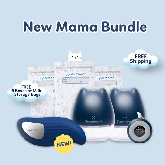 Supermama New Mama Bundle | FREE 6 Boxes of Milk Storage Bags + Tote Bag