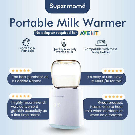 Portable Milk Warmer Set (with 8 adapters)