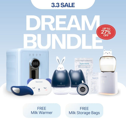 Supermama Dream Bundle | FREE Portable Milk Warmer + Milk Storage Bags