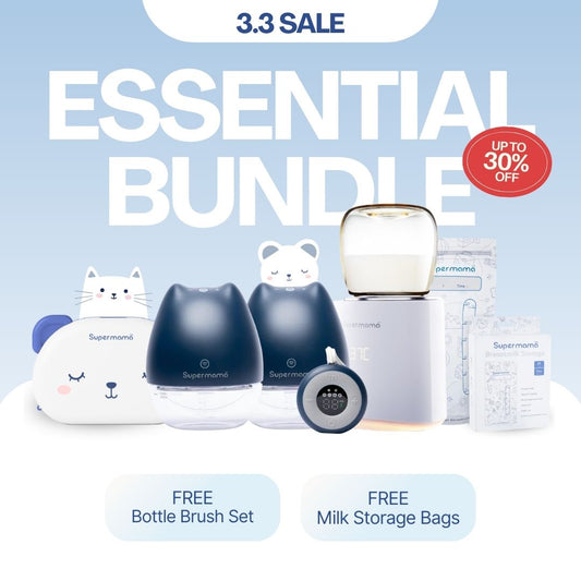 Supermama Essential Bundle | FREE Bottle Brush Set + Milk Storage Bags