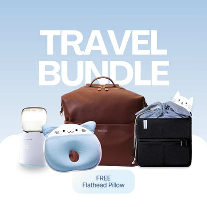 Supermama Travel Bundle | FREE Flathead Pillow