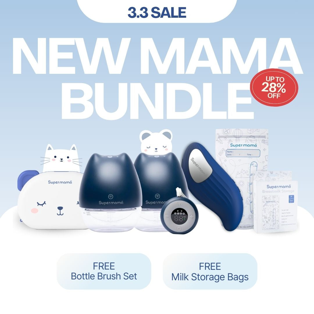 Supermama New Mama Bundle | FREE Bottle Brush Set + Milk Storage Bags